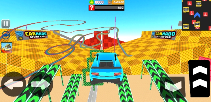 Carnado Stunt Car 3D gameplay screenshot